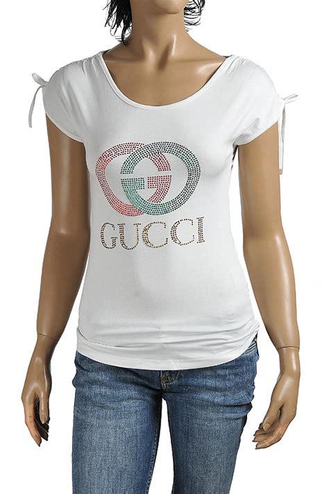 gucci female t shirts|teal green gucci shirt women.